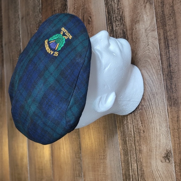 Country Club By Gelfer Scotland Newsboy Golf Hat 100% Wool St. Andrews Golf Club - Picture 2 of 7